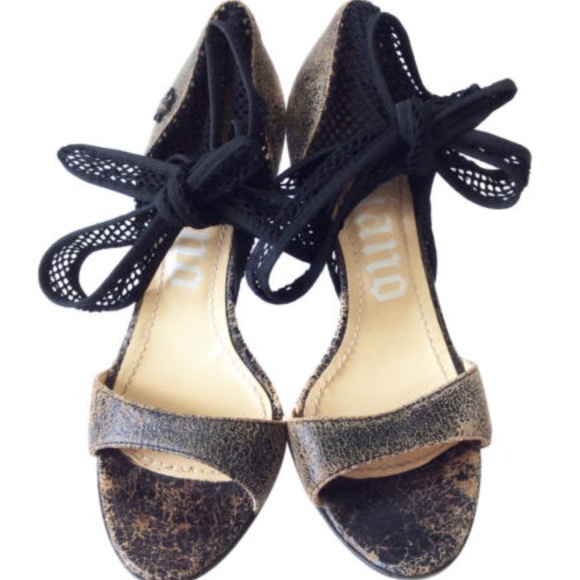 JOHN GALLIANO DISTRESSED LEATHER SHOES SIZE 7.5 - Picture 2 of 4